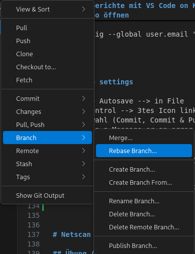 Rebase Branch